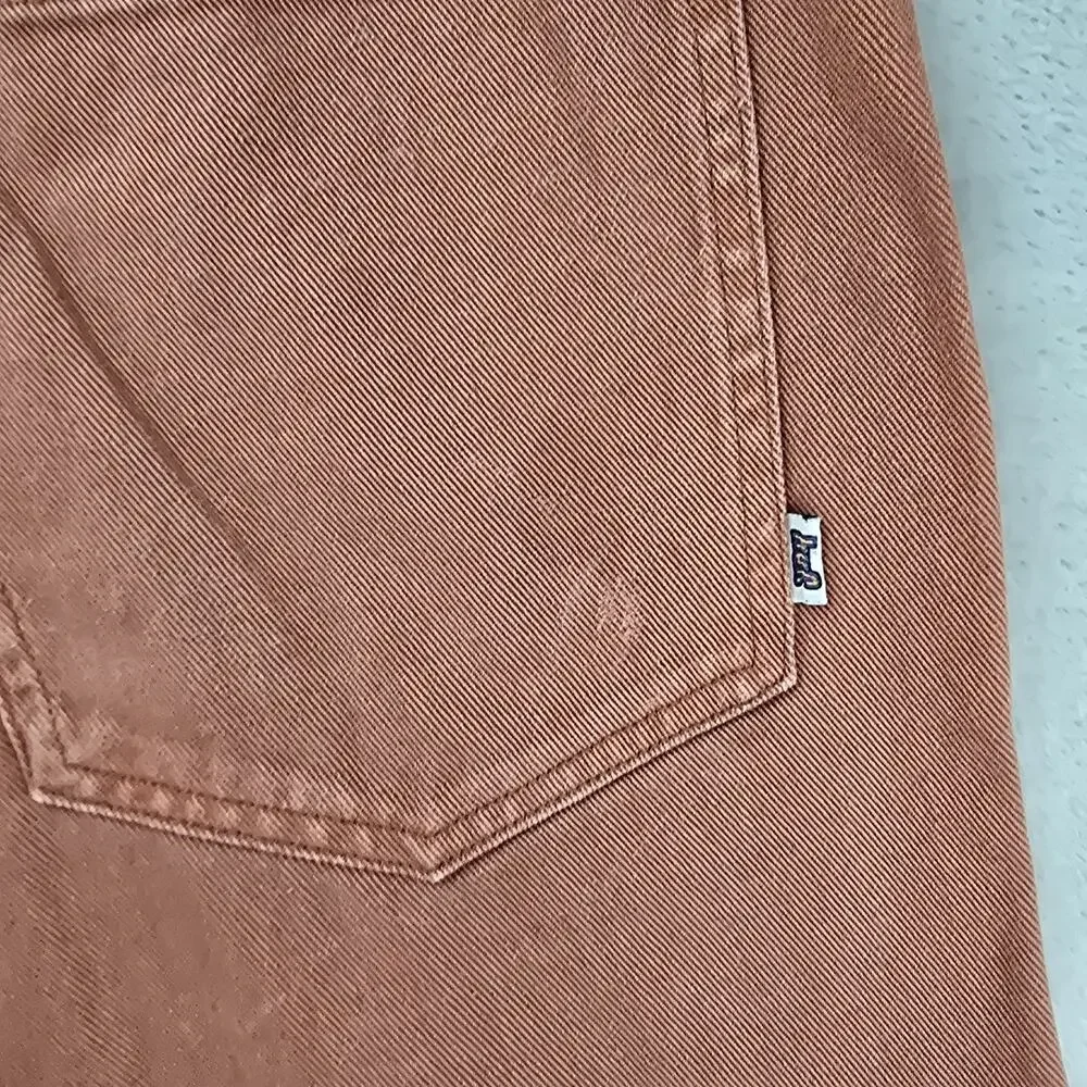 HUF Cromer Jeans Mens 34 (Fits 33x30) Orange Baggy Skate Y2K 90s Denim Pants